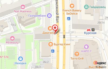 Магазин Moidom Market на улице Земляной Вал на карте