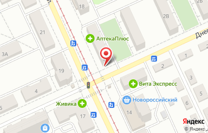 Мясная лавка на Днепровской улице на карте