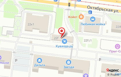 Салон мебели Мария на Октябрьской улице на карте