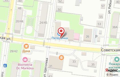 Продовольственный магазин в Москве на карте