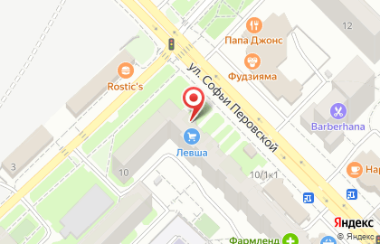 Магазин ЛЕВША на улице Мубарякова на карте