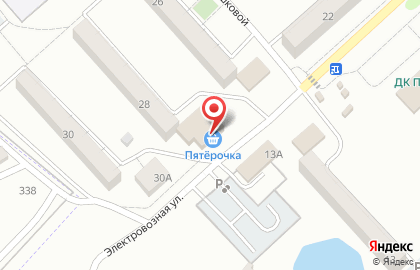Супермаркет Пятёрочка на Электровозной улице на карте