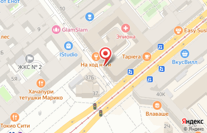 Ленинградская кухонная фабрика в Спасском переулке на карте