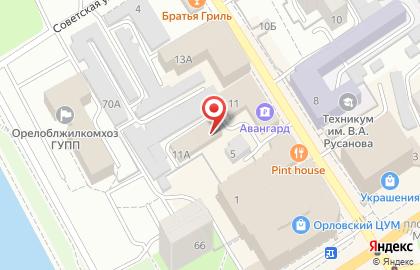 Центрально-Черноземный банк Сбербанка России на Покровской улице на карте