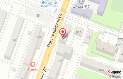 Праздничное агентство Империя Праздника на Первомайской улице на карте