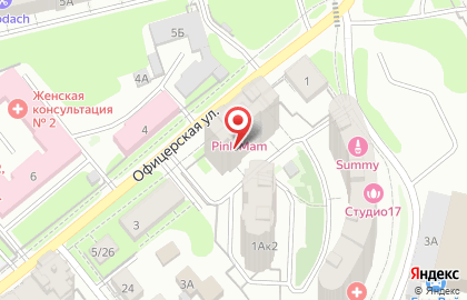 Компания Интех на Офицерской улице на карте