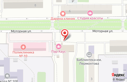 Киоск фастфудной продукции, Ленинский округ на Моторной улице на карте