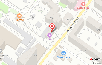 Эстрадная студия ЮЛА на улице Шевченко на карте
