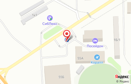 Киоск фастфудной продукции в Новосибирске на карте