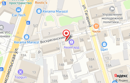 Киоск фруктовый в Воскресенском переулке 16 на карте