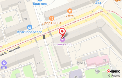 Магазин одежды Версаль на проспекте Ленина на карте