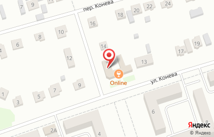 Медицинская лаборатория Гемотест на улице Конева на карте