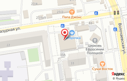 Сеть супермаркетов Авоська в Октябрьском районе на карте