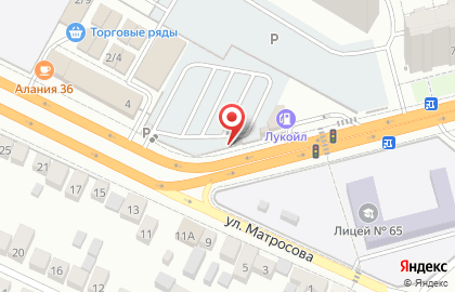 Автостоянка в Воронеже на карте