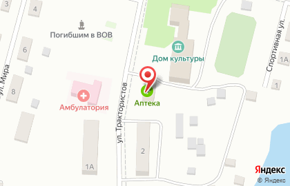 Продовольственный магазин Юлия на улице Трактористов на карте