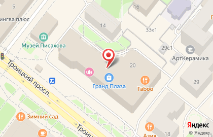 Ювелирный бутик Фианит на Троицком проспекте, 20 на карте
