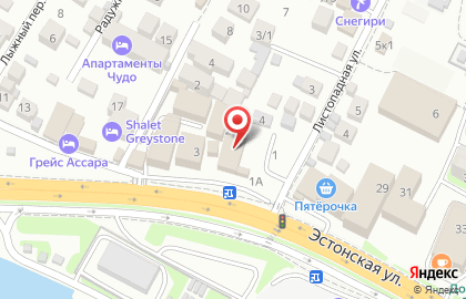 Студия массажа Тюльпан на Эстонской улице на карте