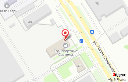 Торгово-производственная компания ТверьСтрой на улице Паши Савельевой на карте