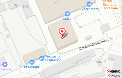 ИНТЕРЬЕР на Деревообделочной улице на карте