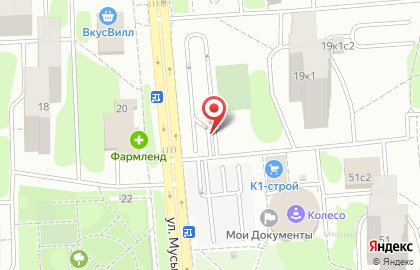 Сервисный центр Московский паркинг на улице Мусы Джалиля на карте