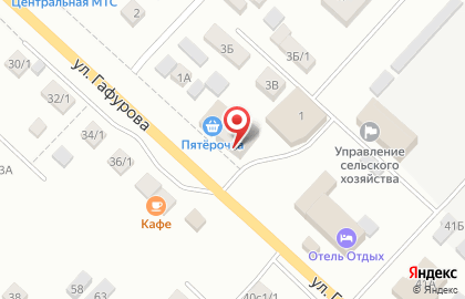 Кулинария Пышка на улице Гафурова на карте