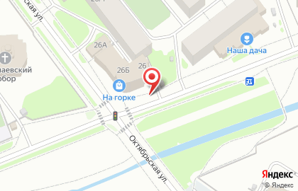Мясной на Октябрьской улице на карте
