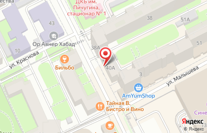 Продуктовый магазин в Перми на карте