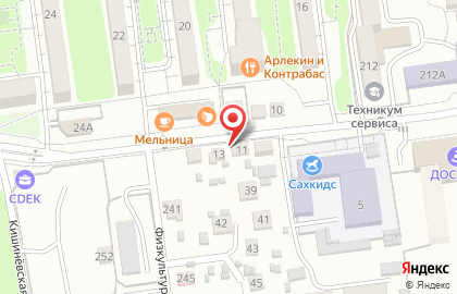 Общежитие на Пограничной улице на карте
