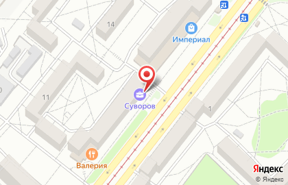 Туристическая компания Суворов в 22-ом микрорайоне на карте