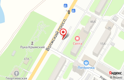 Автостоянка на Волжском проспекте, 46/1 на карте