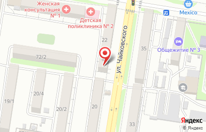 Магазин Вкусный на улице Чайковского на карте