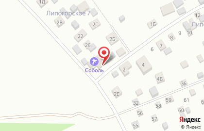 База отдыха Соболь в Свердловском районе на карте