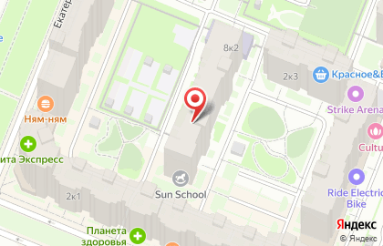 Английский детский сад Sun School в Санкт-Петербурге на карте