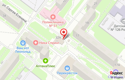 Магазин разливных напитков на улице Сергея Есенина на карте
