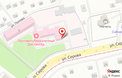 Прокопьевский противотуберкулезный диспансер на карте