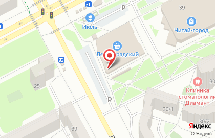 Салон цветов на Ленинградском проспекте на карте