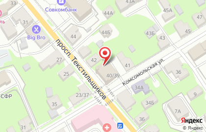 Торгово-монтажная компания Потолковый на проспекте Текстильщиков на карте