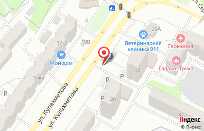 Элина на улице Кулахметова на карте