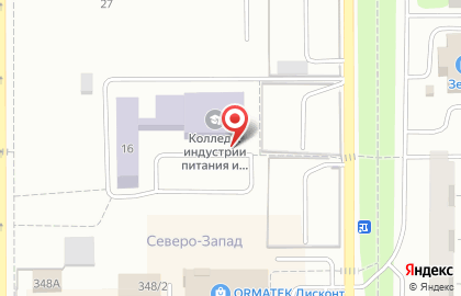Челябинский государственный колледж индустрии питания и торговли в Челябинске на карте