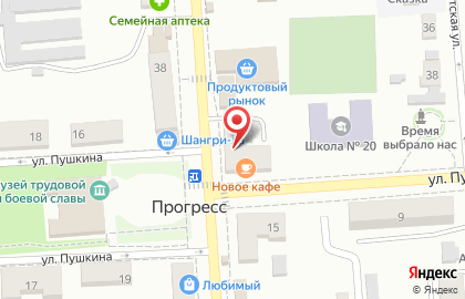 Салон-магазин МТС на улице Пушкина на карте