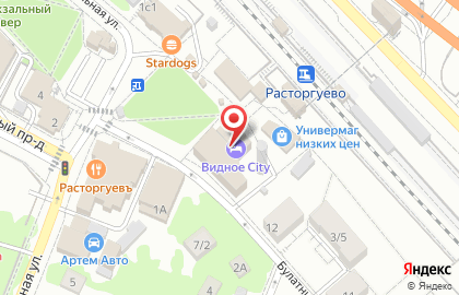 МегаФон, Московская область на Булатниковской улице на карте