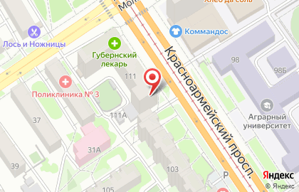 Магазин фруктов и овощей на Красноармейском проспекте на карте