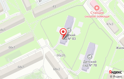 Детский сад №83 на Дальневосточном проспекте на карте