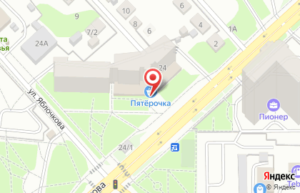 Супермаркет Пятёрочка в Свердловском районе на карте