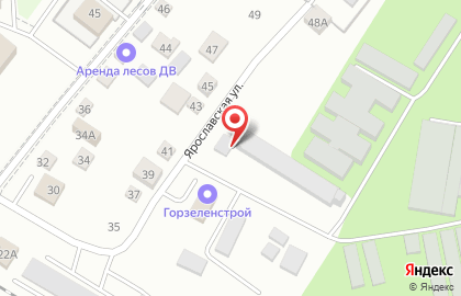 Горзеленстрой на Ярославской улице на карте