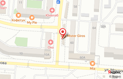 Фирменный магазин БМП в Октябрьском районе на карте
