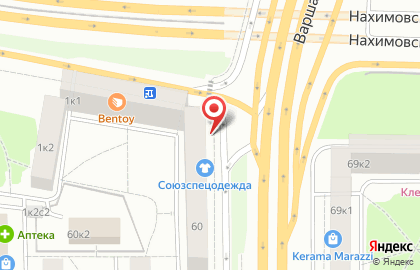 Магазин спецодежды и спецобуви Союзспецодежда на Нахимовском проспекте на карте