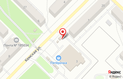 Рыбная лавка на Кемской улице на карте