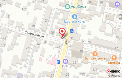 Магазин на Советской улице на карте