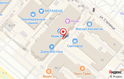 Автомат по продаже контактных линз Optilens на проспекте Комарова на карте